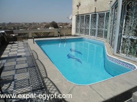 مصر، القاهرة، المعادى، شقه بالروف سرايات مذهلة  حمام سباحة للبيع