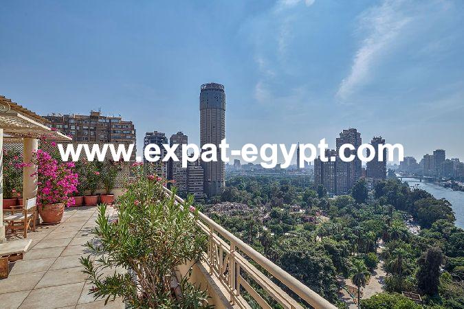 بنتهاوس رائع للإيجار في الزمالك ، القاهرة ، مصر